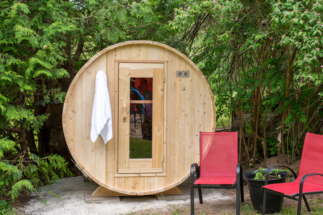 Dundalk Leisurecraft Harmony Barrel Sauna for 2-4 Person from Cedar