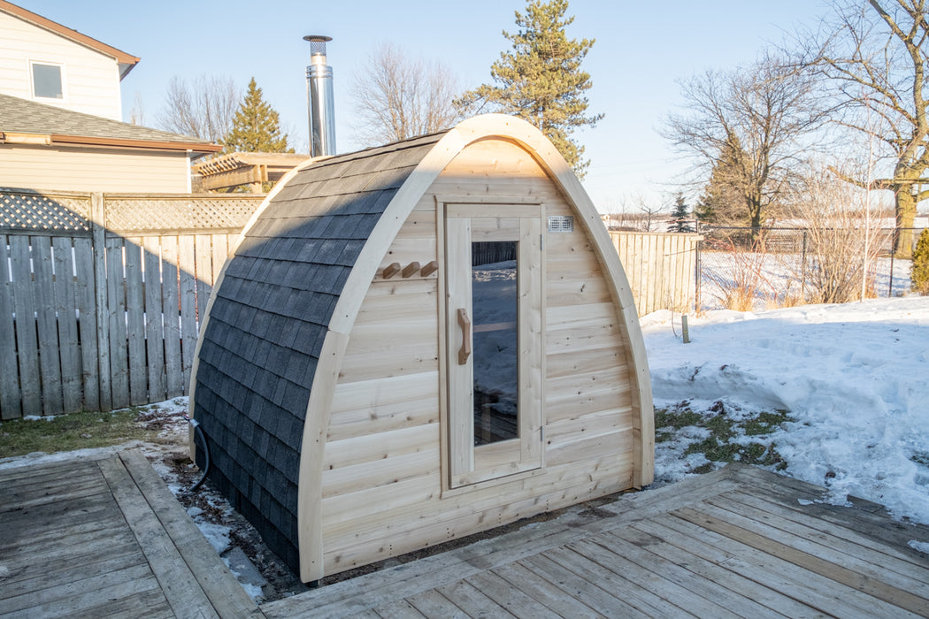 Dundalk Leisurecraft MiniPod Outdoor Sauna for 2-4 Person from Cedar