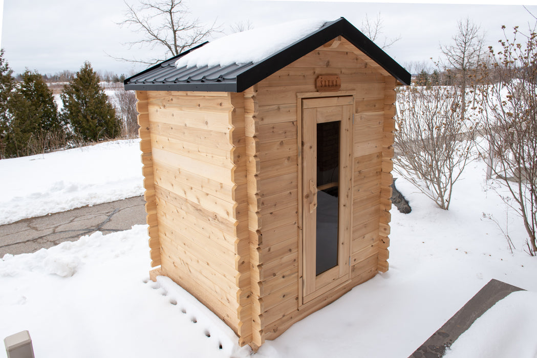 Dundalk Leisurecraft Granby Outdoor Traditional Sauna for 2-3 Person from Canadian Timber