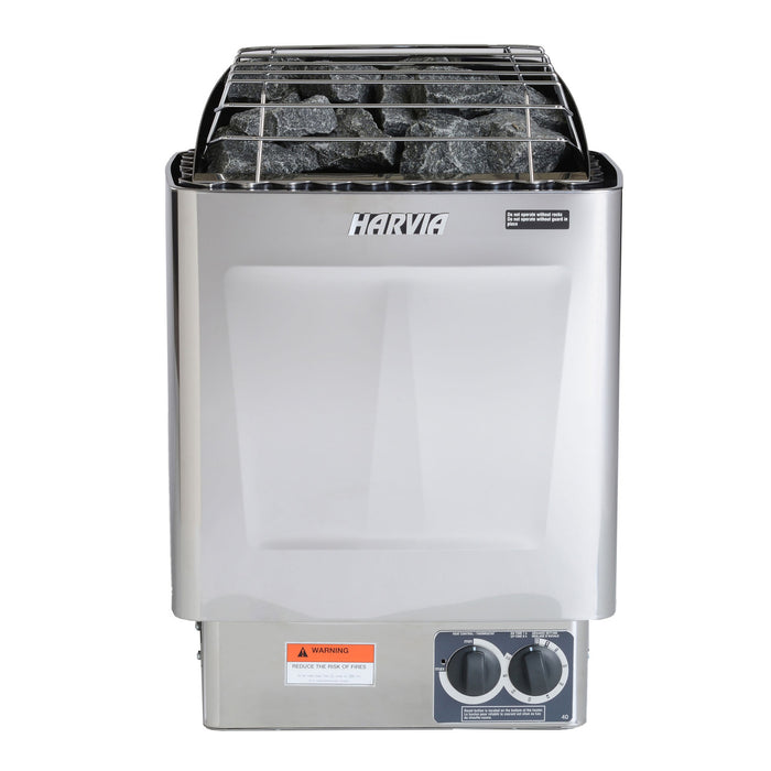 Harvia KIP Series KIP30B, 3kW Sauna Heater, Built-In Controls