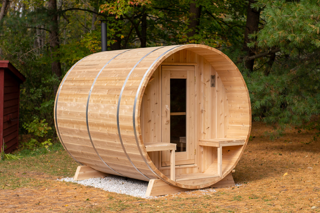 Dundalk Leisurecraft Serenity Barrel Sauna for 2-4 Person from Cedar