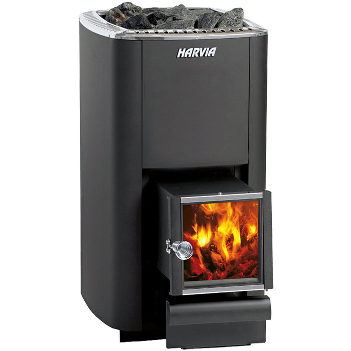 Harvia M3 SL Wood-Burning Sauna Stove 16.5kW with Exterior Feed