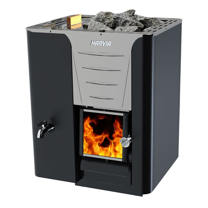Harvia Pro 20 Series LS Wood-Burning Sauna Stove 24.1kW with Water Tank