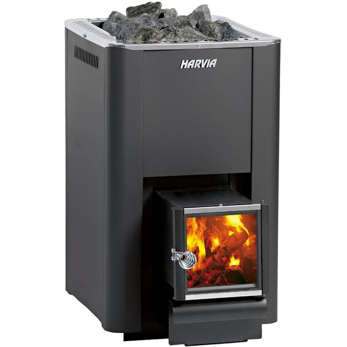 Harvia Pro Series 20 SL Wood-Burning Sauna Stove 24.1kW with Exterior Feed
