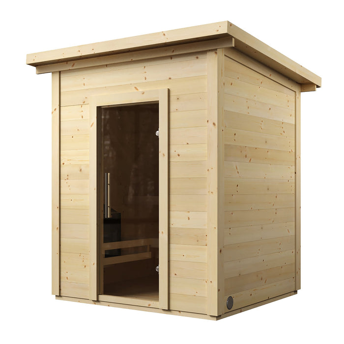 SaunaLife Garden Series G2 Small Outdoor Traditional Sauna for 4 Person