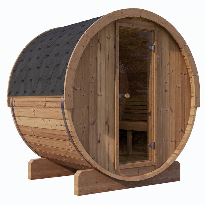 SaunaLife ERGO Series Model E6 Small Barrel Sauna for 3 Person