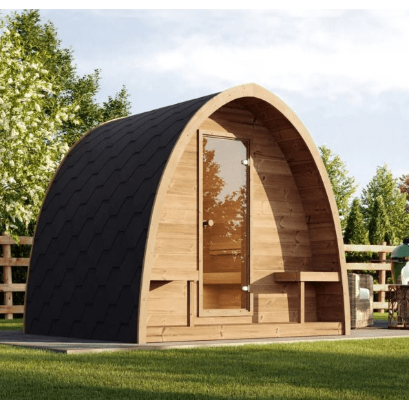 SaunaLife Garden Series Model G3 Outdoor Traditional Sauna Kit 3-6 Person