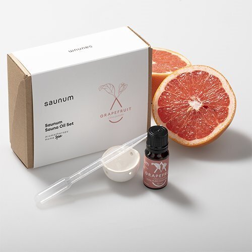 Saunum Aroma Oil Set: Grapefruit Aroma Oil with Reservoir, 10ml
