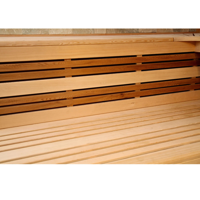 ALEKO Large Indoor Wet Dry Sauna for 6 Person from Canadian Hemlock 6 kW UL