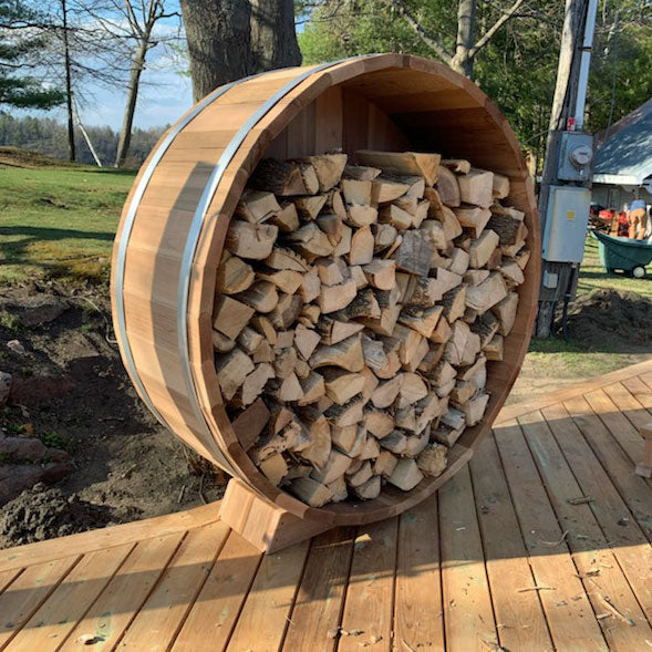 5' Clear Cedar Firewood Storage