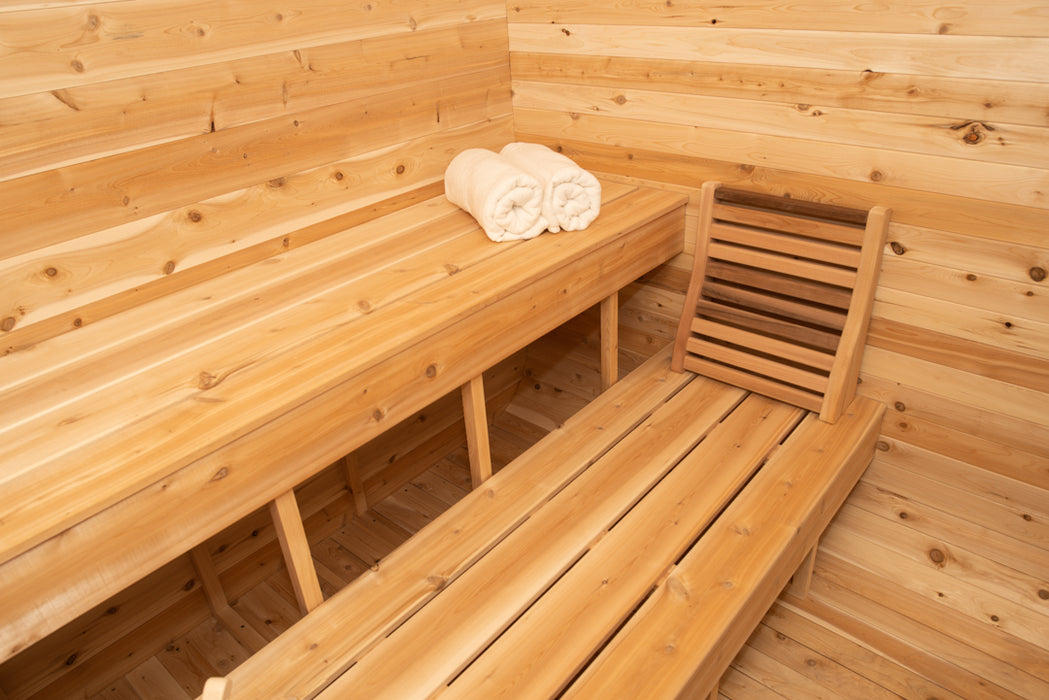 Dundalk Leisurecraft Luna Outdoor Traditional Sauna for 2-4 Person from Canadian Timber