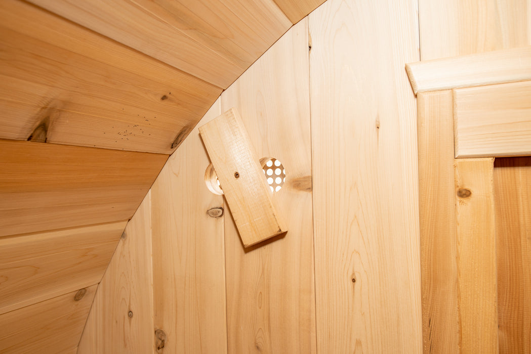 Dundalk Leisurecraft Barrel Sauna Harmony for 2-4 Person from Cedar