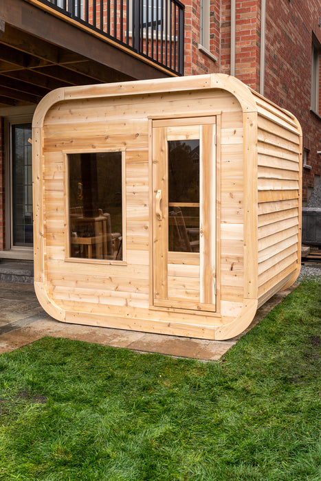 Dundalk Leisurecraft Luna Outdoor Traditional Sauna for 2-4 Person from Canadian Timber