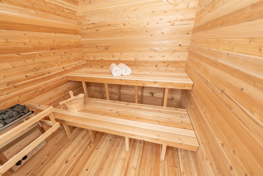 Dundalk Leisurecraft Luna Outdoor Traditional Sauna for 2-4 Person from Canadian Timber