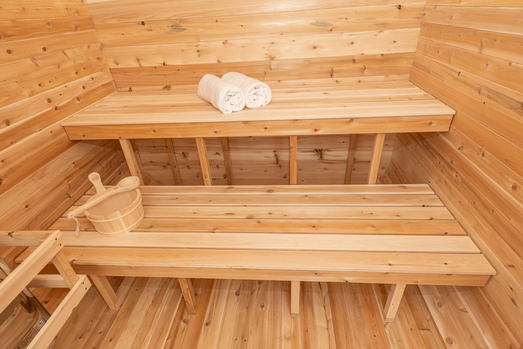 Dundalk Leisurecraft Luna Outdoor Traditional Sauna for 2-4 Person from Canadian Timber