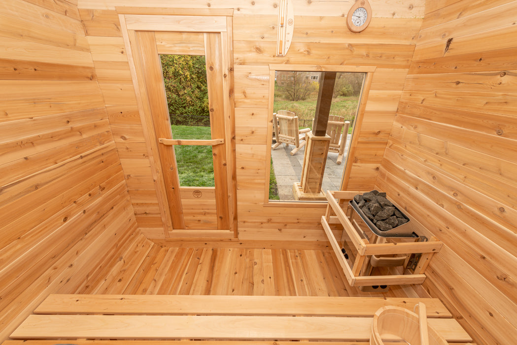 Dundalk Leisurecraft Luna Outdoor Traditional Sauna for 2-4 Person from Canadian Timber