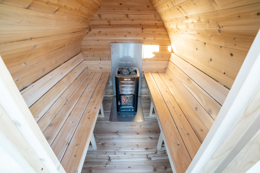 Dundalk Leisurecraft Outdoor Sauna MiniPod for 2-4 Person from Cedar