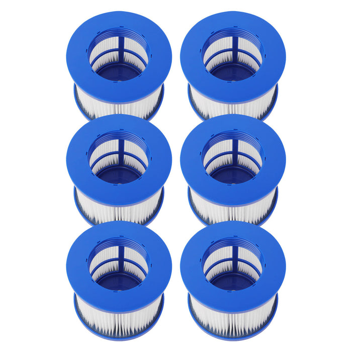 Water Filter Cartridge for Inflatable Hot Tub Spa - Blue - Lot of 6