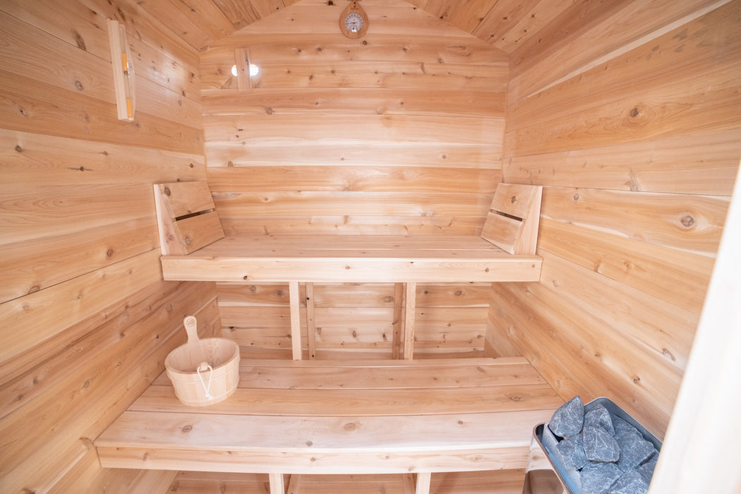 Dundalk Leisurecraft Outdoor Traditional Sauna for 2-3 Person Granby from Canadian Timber