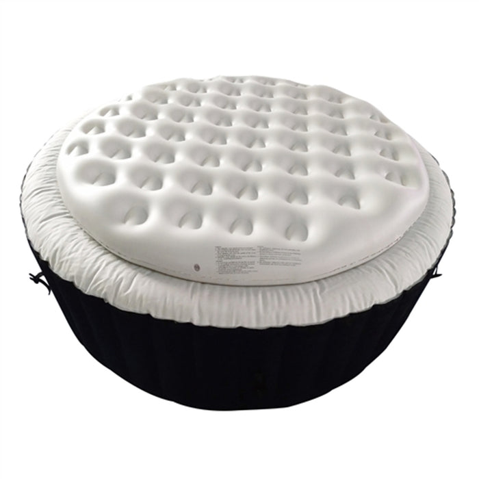 Inflatable Round Insulator Top for 4-Person Inflatable Hot Tub - White