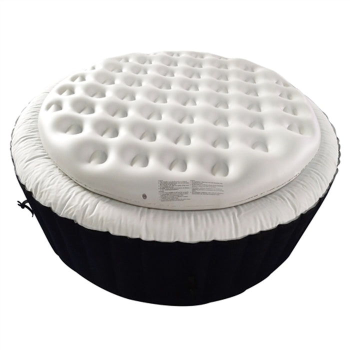 Inflatable Round Insulator Top for 6-Person Inflatable Hot Tub - White