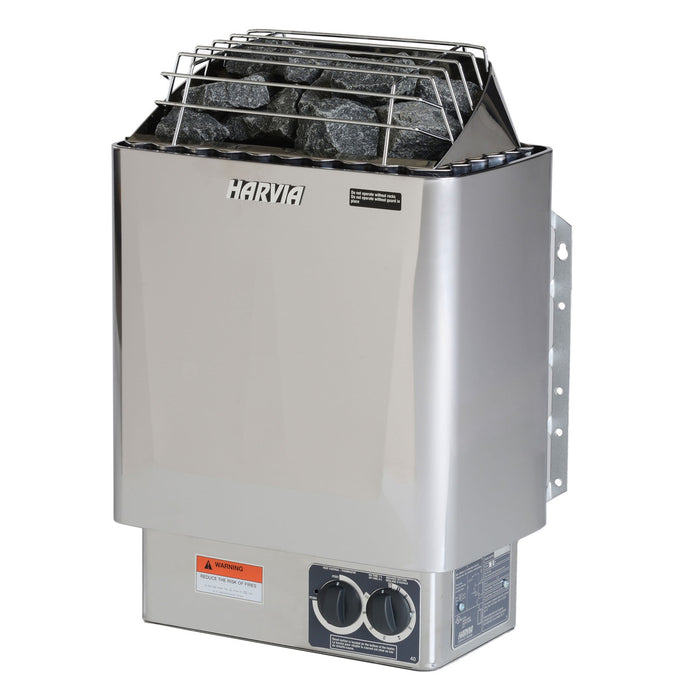 Harvia KIP Series KIP45B, 4.5kW Sauna Heater, Built-In Controls