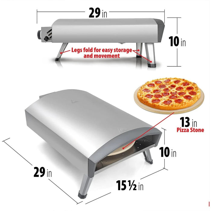 Gas Outdoor Pizza Oven 12"