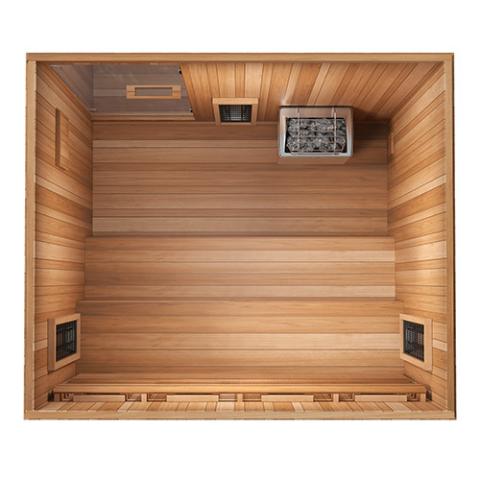 Finnmark Small Indoor Infrared and Steam Sauna Trinity XL Combo for 4 Person FD-5
