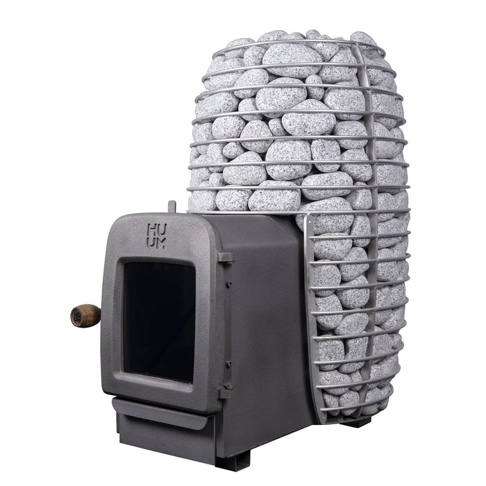 HUUM Hive Heat LS Wood-Burning Sauna Stove 12 kW with Firebox Extension