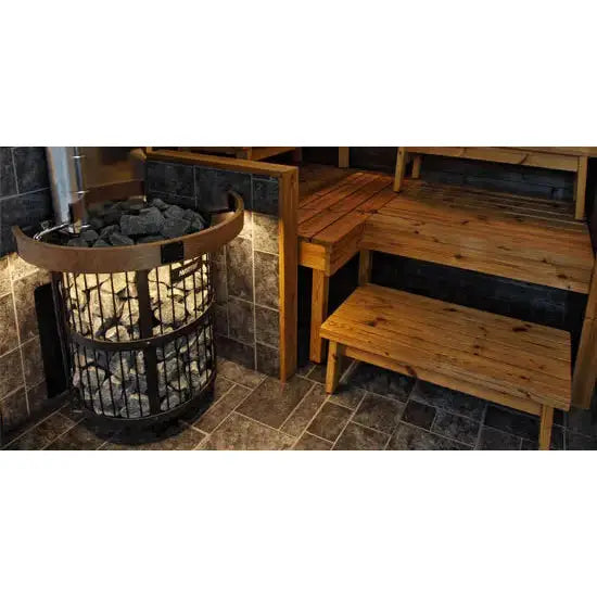 Harvia Legend Series 240 Duo Wood-Burning Sauna Stove 21kW, Fireplace Combo
