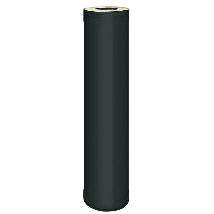 Harvia WHP1000M Sauna Chimney Extension, 1000mm, Black Steel