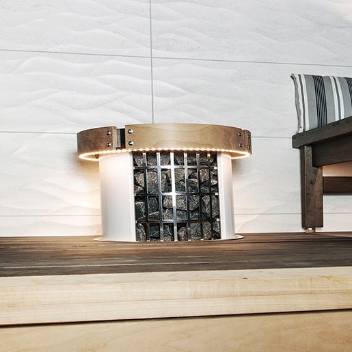 Safety Railing HPCU4L w/ LED-Lighting for Harvia Cilindro Half Series 11kW Sauna Heater