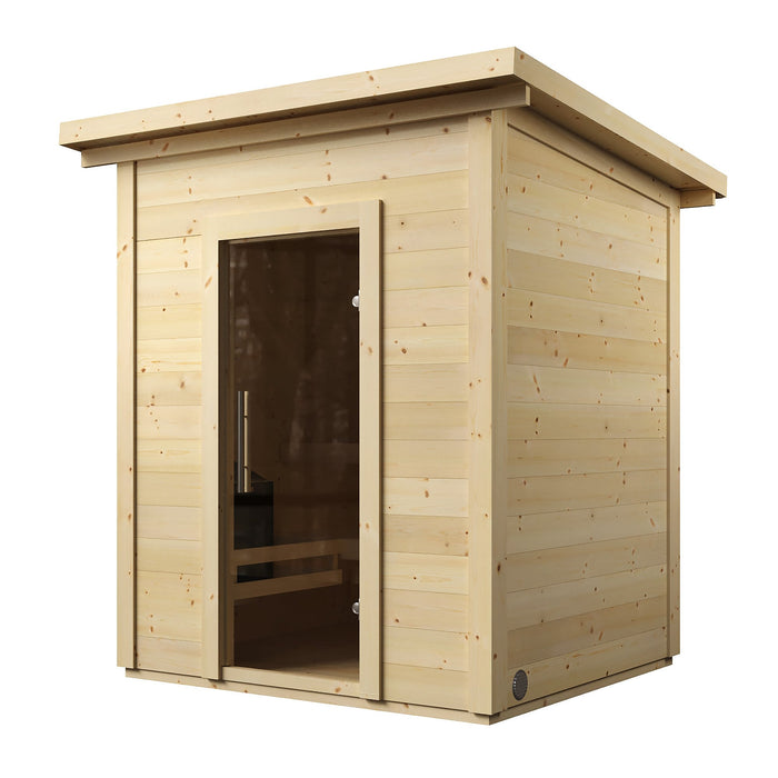 SaunaLife Small Outdoor Traditional Sauna for 4 Person Garden Series G2