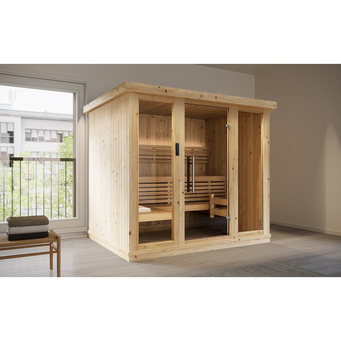 SaunaLife Large Indoor Home Sauna for 6 Person XPERIENCE Series Model X7