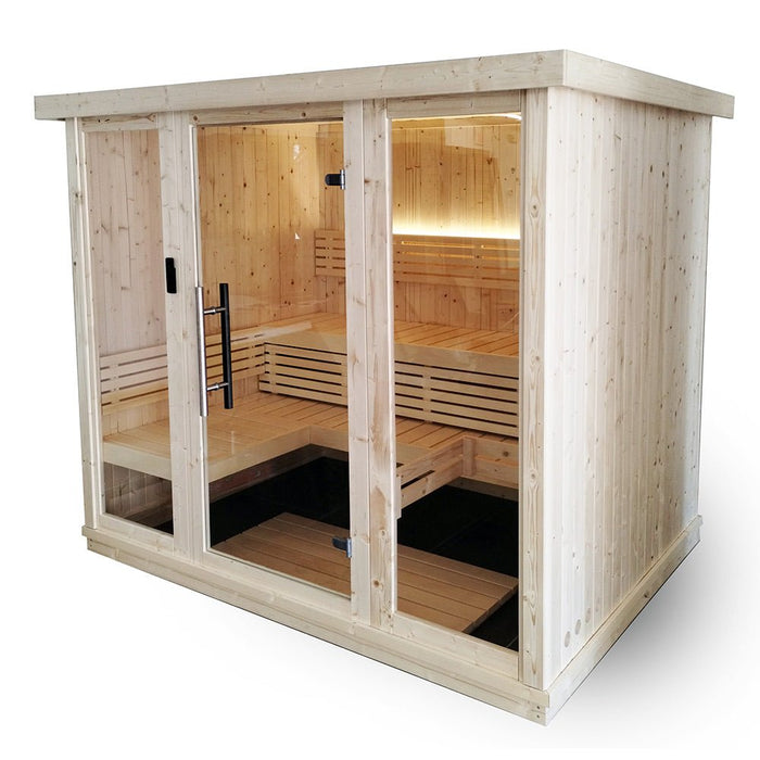 SaunaLife Large Indoor Home Sauna for 6 Person XPERIENCE Series Model X7