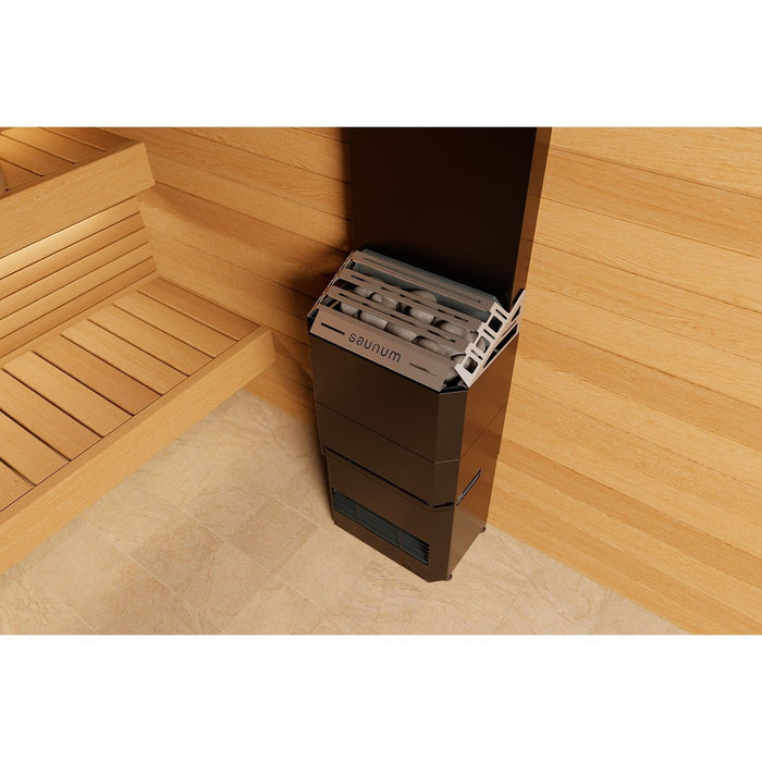 Saunum AIR 5 Electric Sauna Heater 4.8 kW Climate Equalizer Black