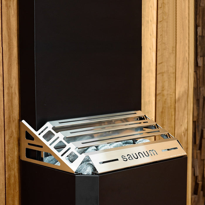 Saunum AIR 7 Electric Sauna Heater 6.4 kW Climate Equalizer Black