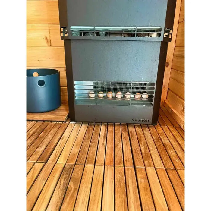 Saunum AIR L 10 Electric Sauna Heater 9.8kW Climate Equalizer Black